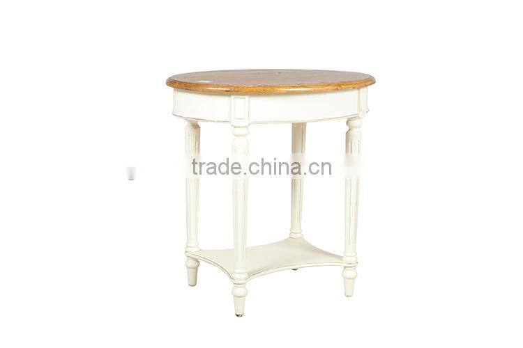country style country side wood tea table