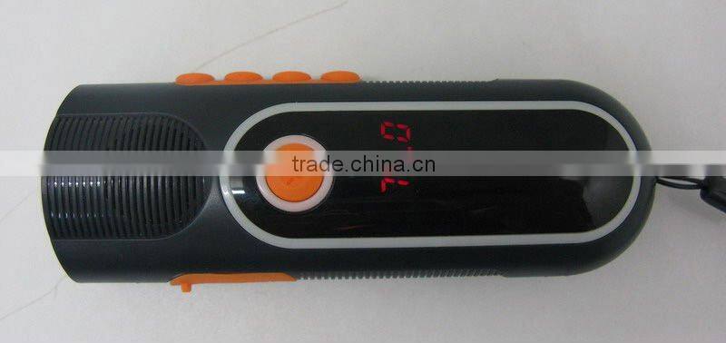 Emergency LED flashlights radio & emergency tool with Siren and Blink