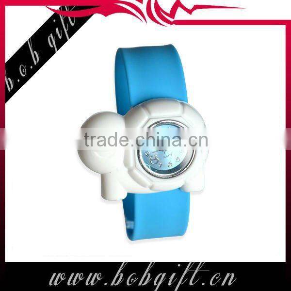 simple design tortoise silicone snap wristband watches for kids