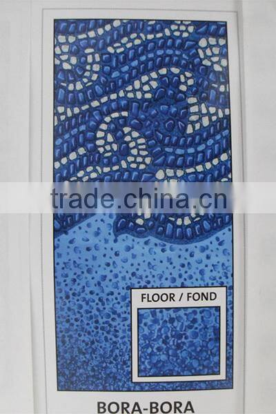 overlap Virgin vinyl hydra pattern printed above-ground swimming pool liner