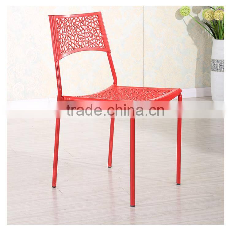 Hot selling stackable plastic dinning chair cafe chair