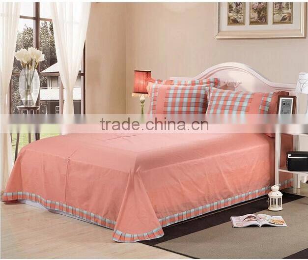 2015 Wholesale Hotel Bedding 100% cotton bedding sets white luxury hotel bed linen /comforter bedding sets/ bed sheets with lace