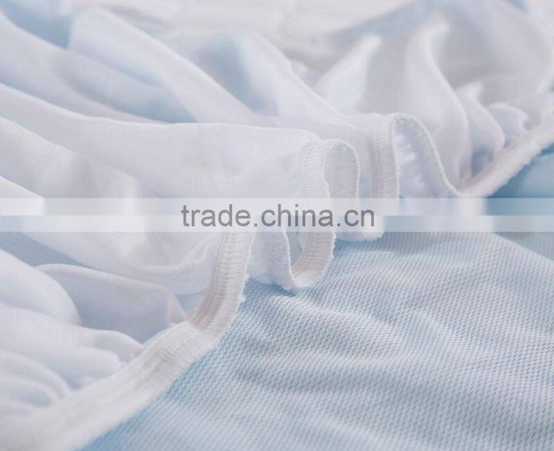 Natural Color Knitted Waterproof Bed Bug Mattress Cover