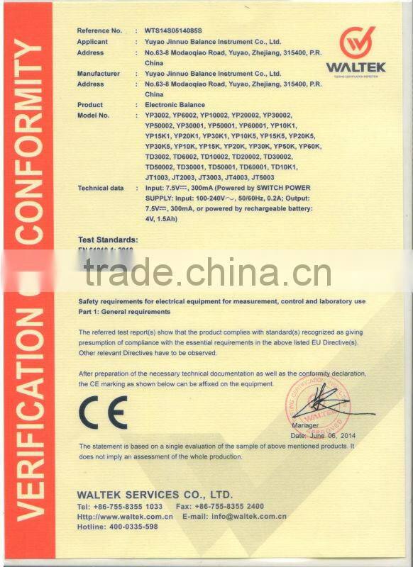 2000g 0.1g LCD Backlight Electronic Balance with AAA Batteries