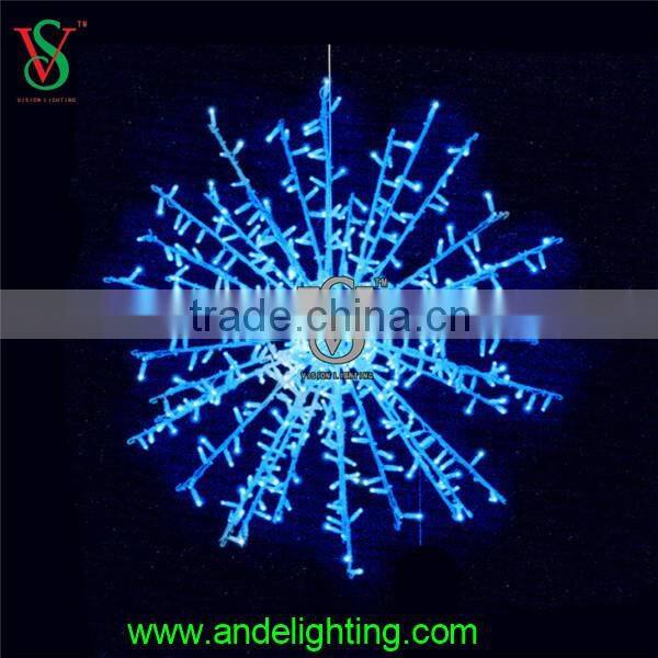 Christmas outdoor decoration lighting pole light decoration lighted star