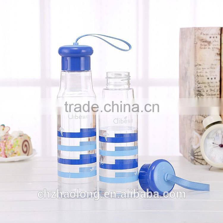 easy cleaning plastic water bottle with custom Logo