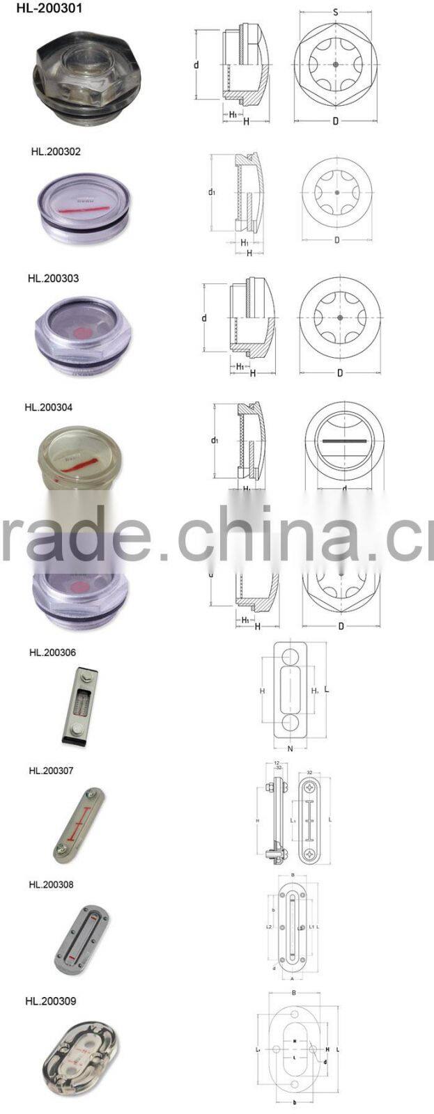 Wholesale High Quality Oil Level Glass Factory Price