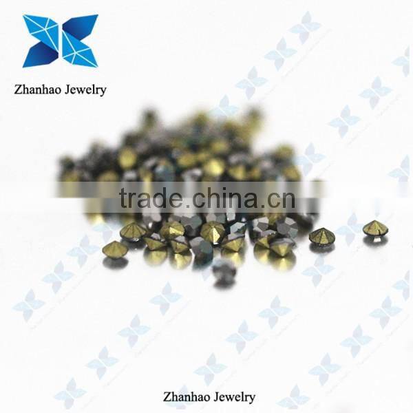 Hot fix point Hematite Rose rough gemstone price loose rhinestone for jewelry