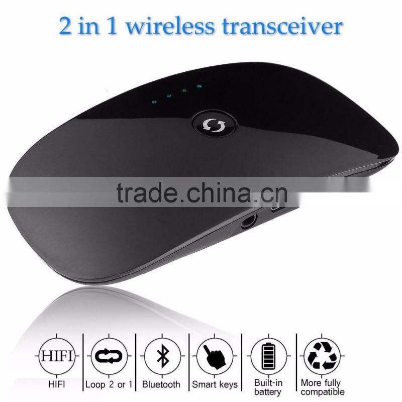 ZF370 2016 new product multi point multifunctional bluetooh receiver+transmitter 2 in 1