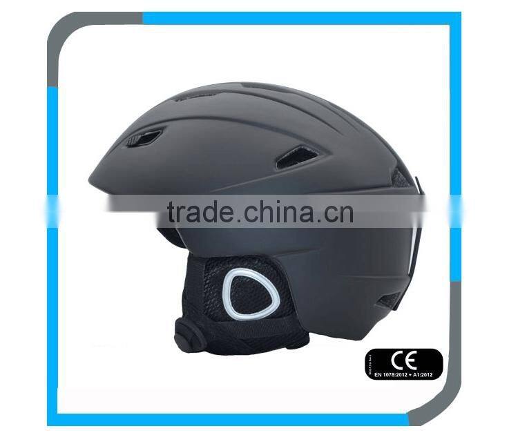 customize OEM in mould CE EN1077 white ski snow helmet with PC shell for kids and lady