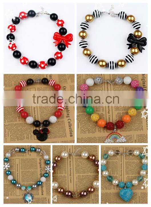 Wholesales Mixed Color acrylic beads 20MM chunky beads for Kids!