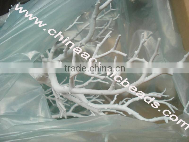 70CM gold wedding plastic beaded tree artificial faux plastic tree