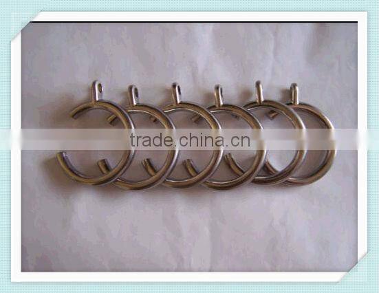 Plate Openable C Brushed Nickel Curtain Rings