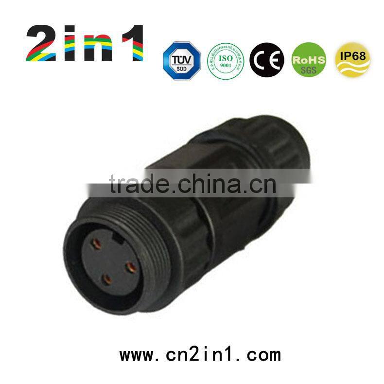 2 in1 260A Series 3 pin power male female wire connector, IP68 Waterproof Connectors