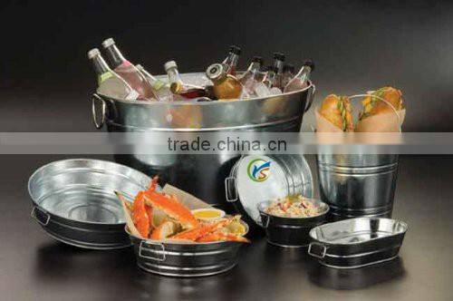 12" x 3" Natural Galvanized Tub