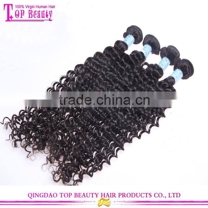 Wholesale High Quality Grade 7a peruvian deep curly wavy hair 100% virgin peruvian curly hair