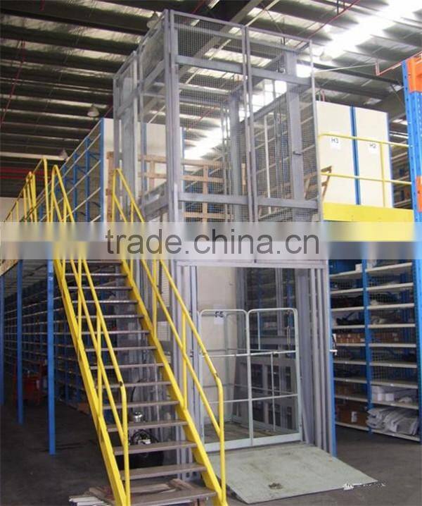 Electric freight elevator/hydraulic cargo lift/guide rail lift