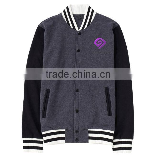 Contrast color Hoodie Full zip hoodie pocket Hoodie no hood