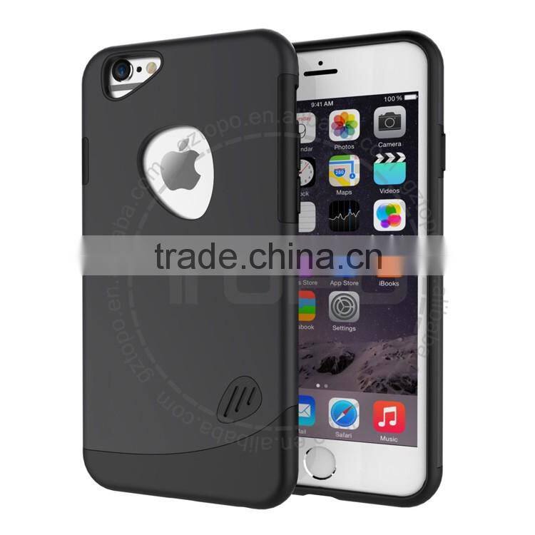 Hybrid armor shockproof protective PC+TPU mobile phone cover hard plastic Hit color case for iPhone 6 6s 6s plus 5se