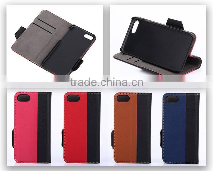 OEM Custom free sample leather cell phone case for iphone 7