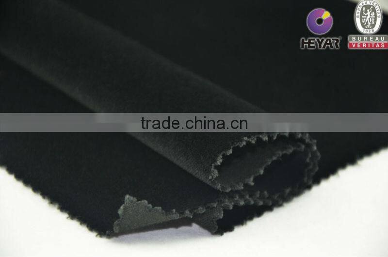 Black Color Cotton Bamboo Velvet Fabric