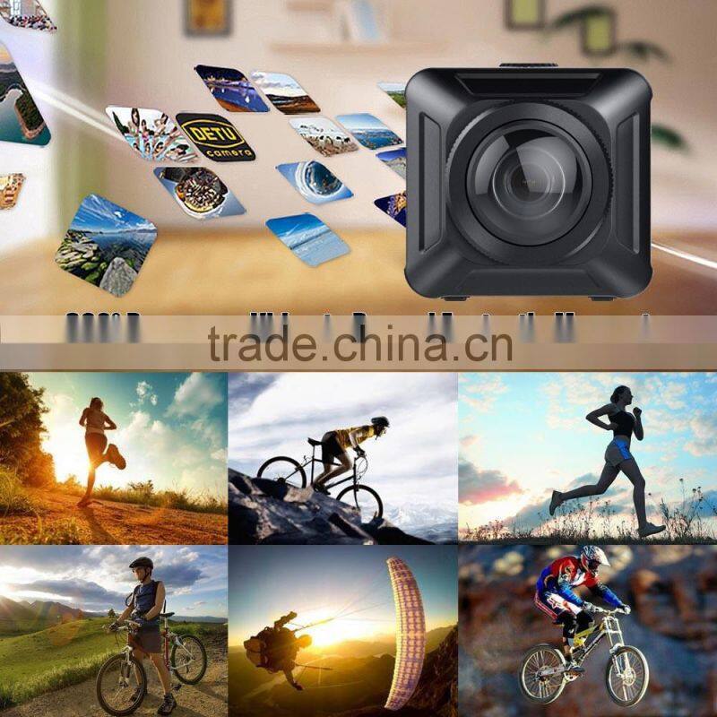 AT-V7 4K Panoramic DVR WIFI Camera 360 Degree VR Dual Lens Action Video Camera