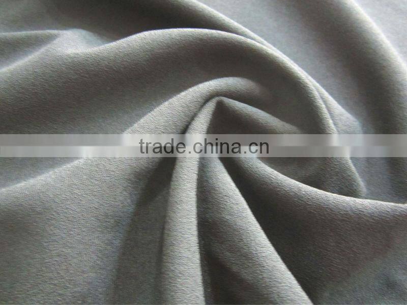 2016 hot sell high qualtiy cheap polyester elastane fabric moss crepe fabric