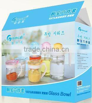 High quality kicthen glass spice bottle set for wholesale