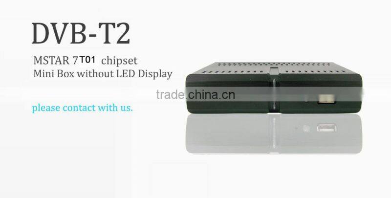 Mini Smart Design DVB-T2 Digital Terrestrial TV Receiver MPEG4 H.264 Decoder with Multi-language
