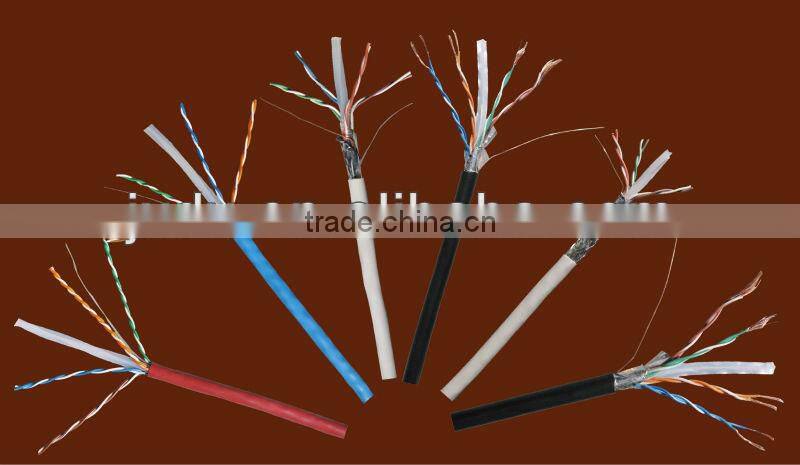 UTP/FTP/SFTP CAT6 LAN CABLE WITH CE & ROHS CERTIFICATION NETWORK CABLE