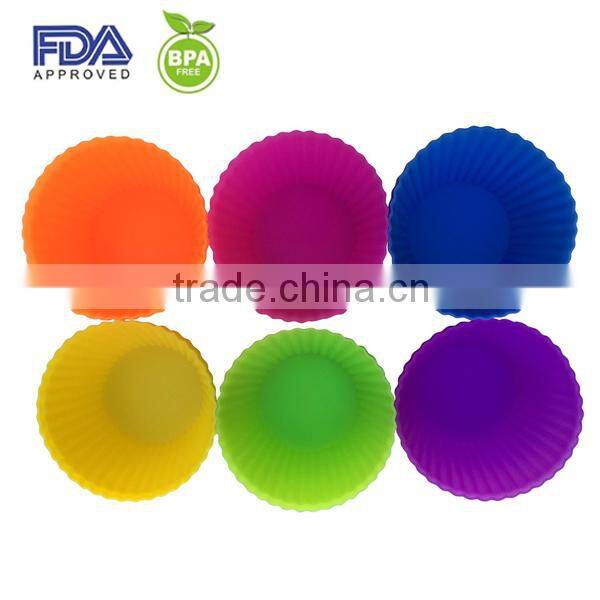 12 High Quality BPA Free Silicone Baking Cups silicone muffin cup silicone cupcake liner bakeware set