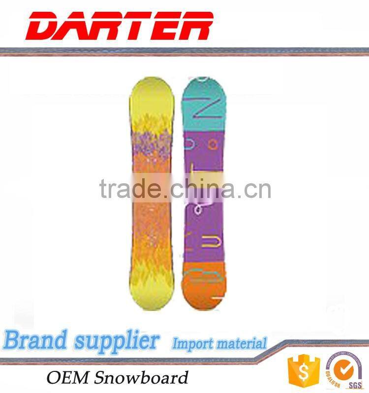 Delicate rip resistance Tri-axial fiberglass snowboard adult ski fashion