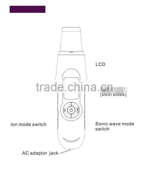 AYJ-H100D(CE) Professional skin scrubber galvanic high frequency home use beauty device