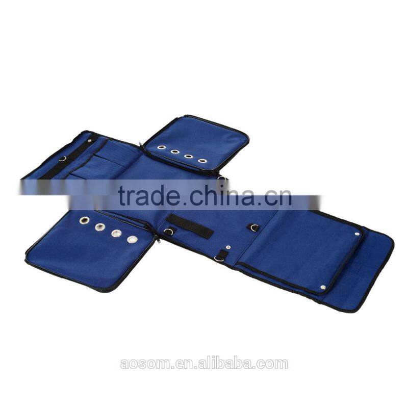 Pawhut Collapsible Folding Soft Portable Pet Crate Carrier - Dark Blue