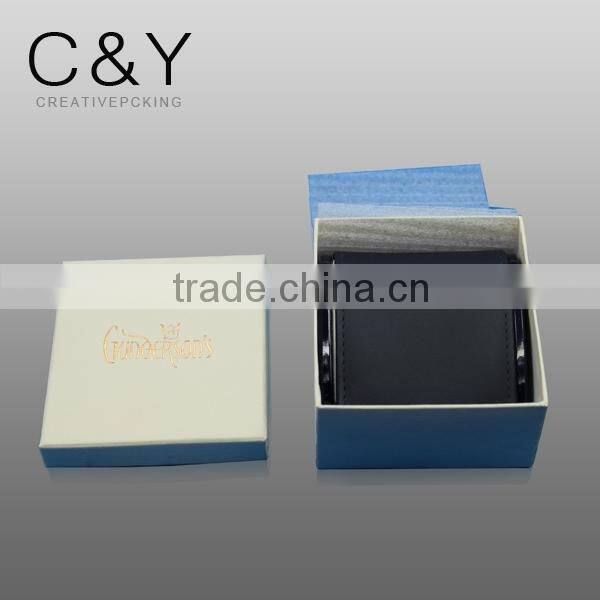 Wooden Base PU Leather Lid Jewelry Box Ring Box