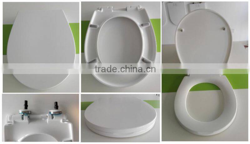 Urea duroplast toilet seat cover soft close SS hinge toilet seat