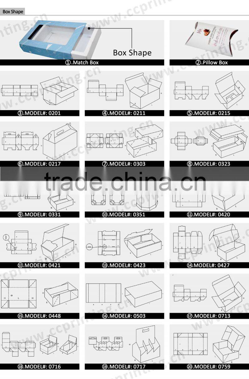 template cardboard paper display colorful box with hook
