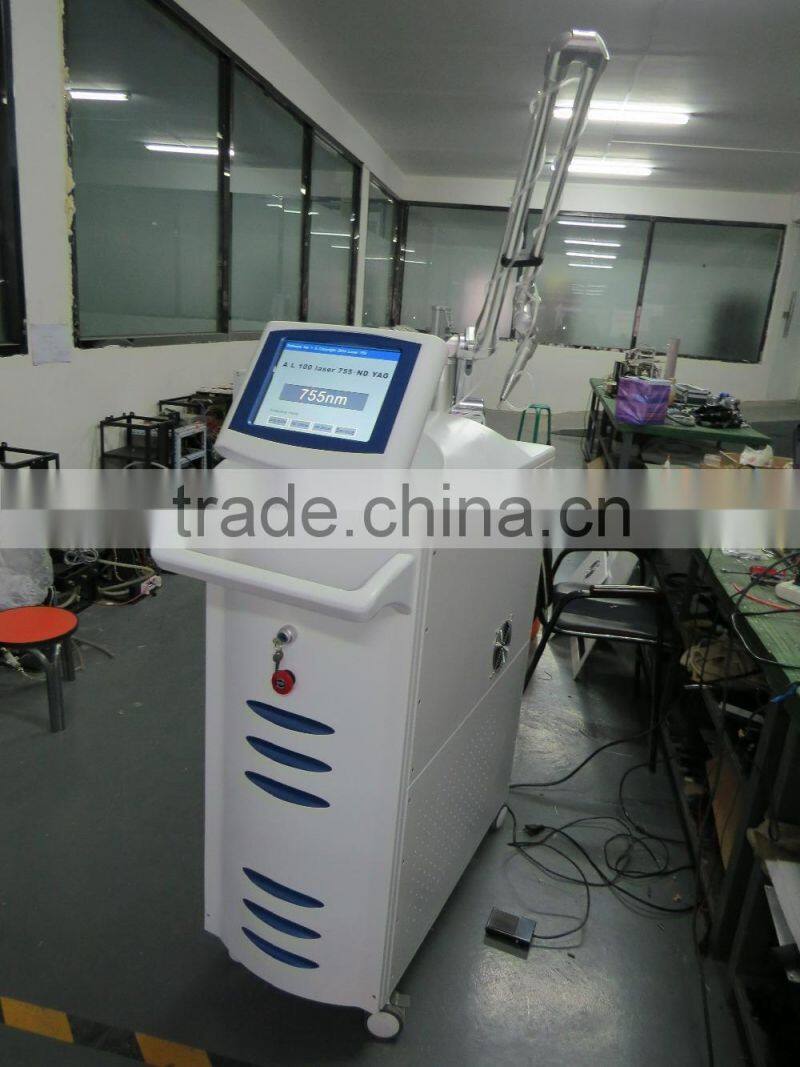 755nm Alex Laser Hair removal & skin rejuvenation alexanderite laser apparatus