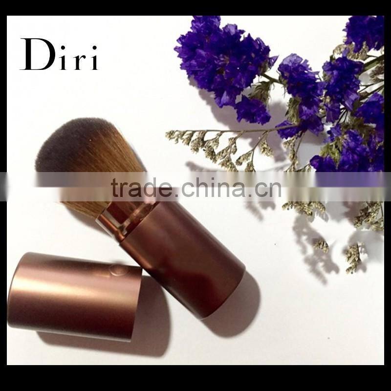 Unique cosmetic blush retractable powder brush makeup