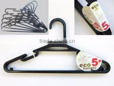 ECO Hanger 5P Plastic Black
