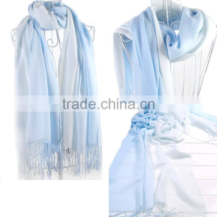 2014 Brand New Women's Fashion Long Large Soft Shawl Stole Pashmina Scarf Gradient Cashmere Scarf Wraps