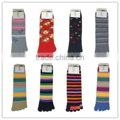 5 toes socks,five toes socks,fashion girls ladies womens cotton 5 toes socks