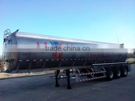 50000 liters capacity oil transportation tanker fuel tank semi trailer