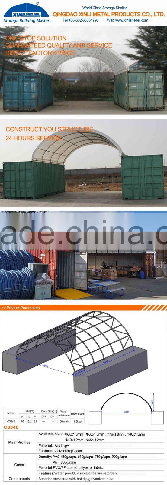 mechanical equipment storage dome container shelter