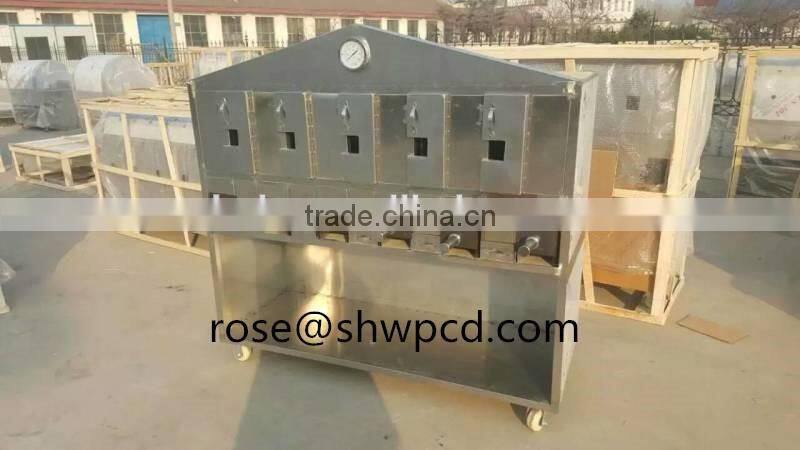 Automatic smokeless charcoal fish grill machine,large capacity fish roasting machine with best price
