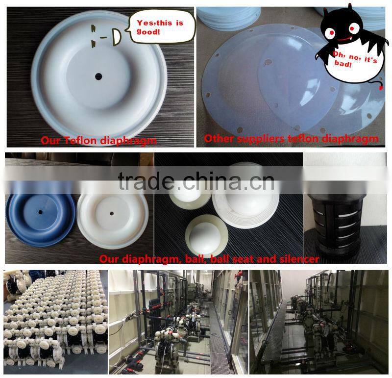 Air driven duplex diaphragm pump for high viscosity liquid