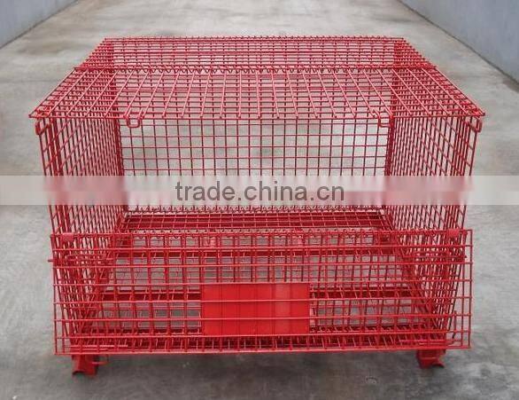 Security chrome metal storage wire cage