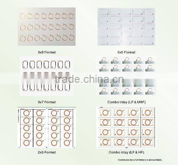 Proximity 125kHz RFID Card Inlay 0.5mm RFID Prelam/Inlay For Card Manufacturer