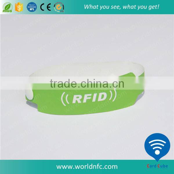13.56MHz Event Paper NFC Wristband for Party