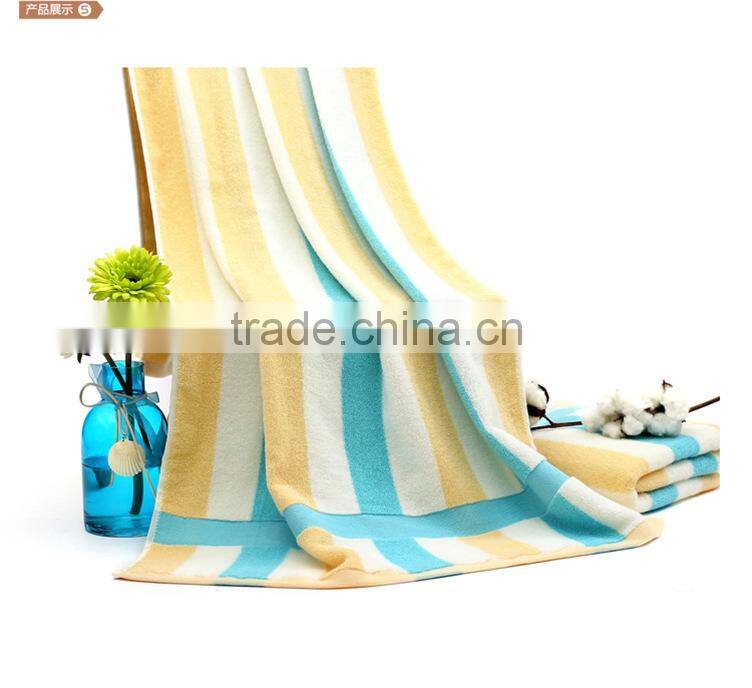 Stripe bath face square towel set